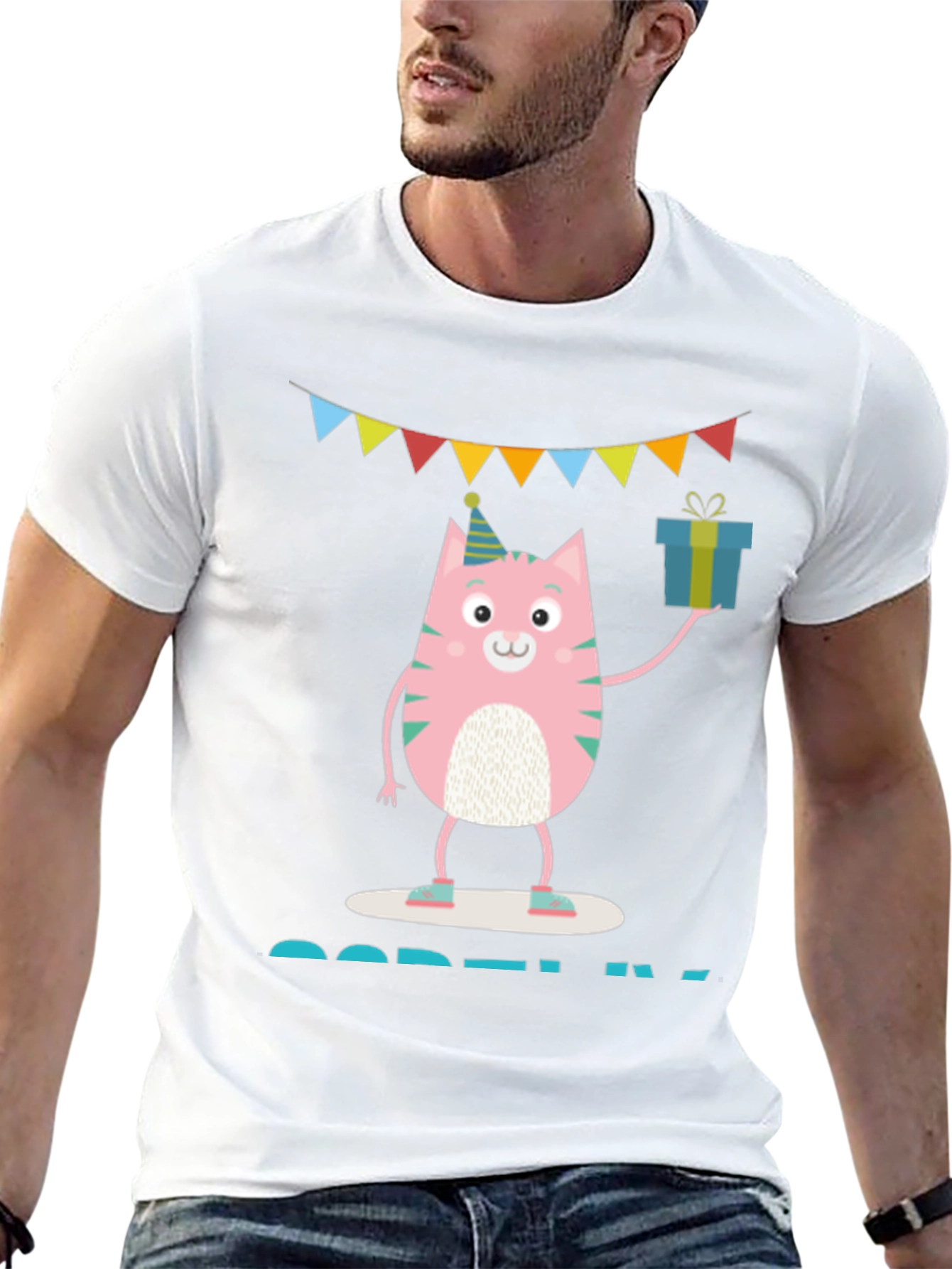 Cute Birthday Cat T-Shirt