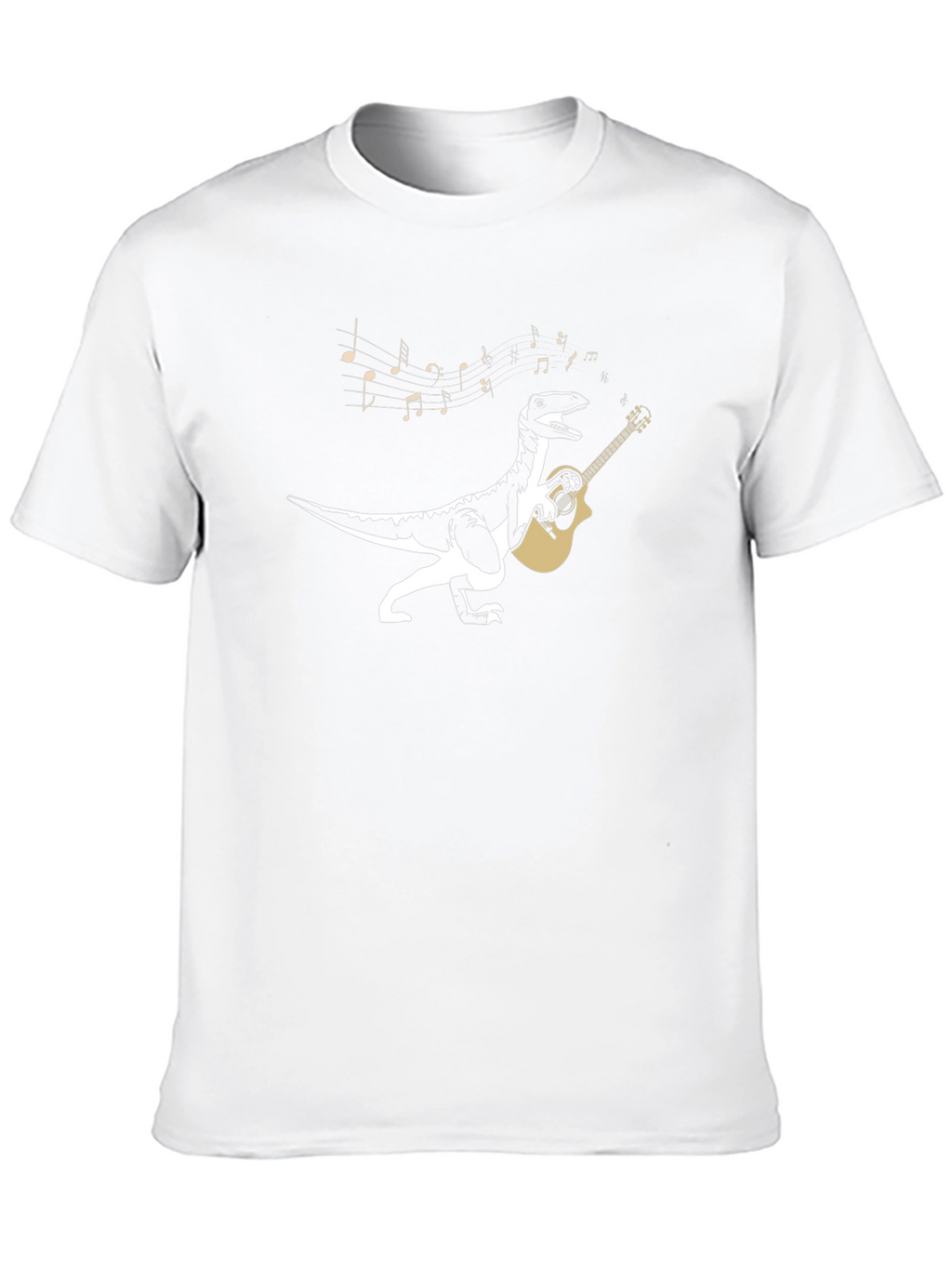 Dino Guitarist Graphic Tee - Black
