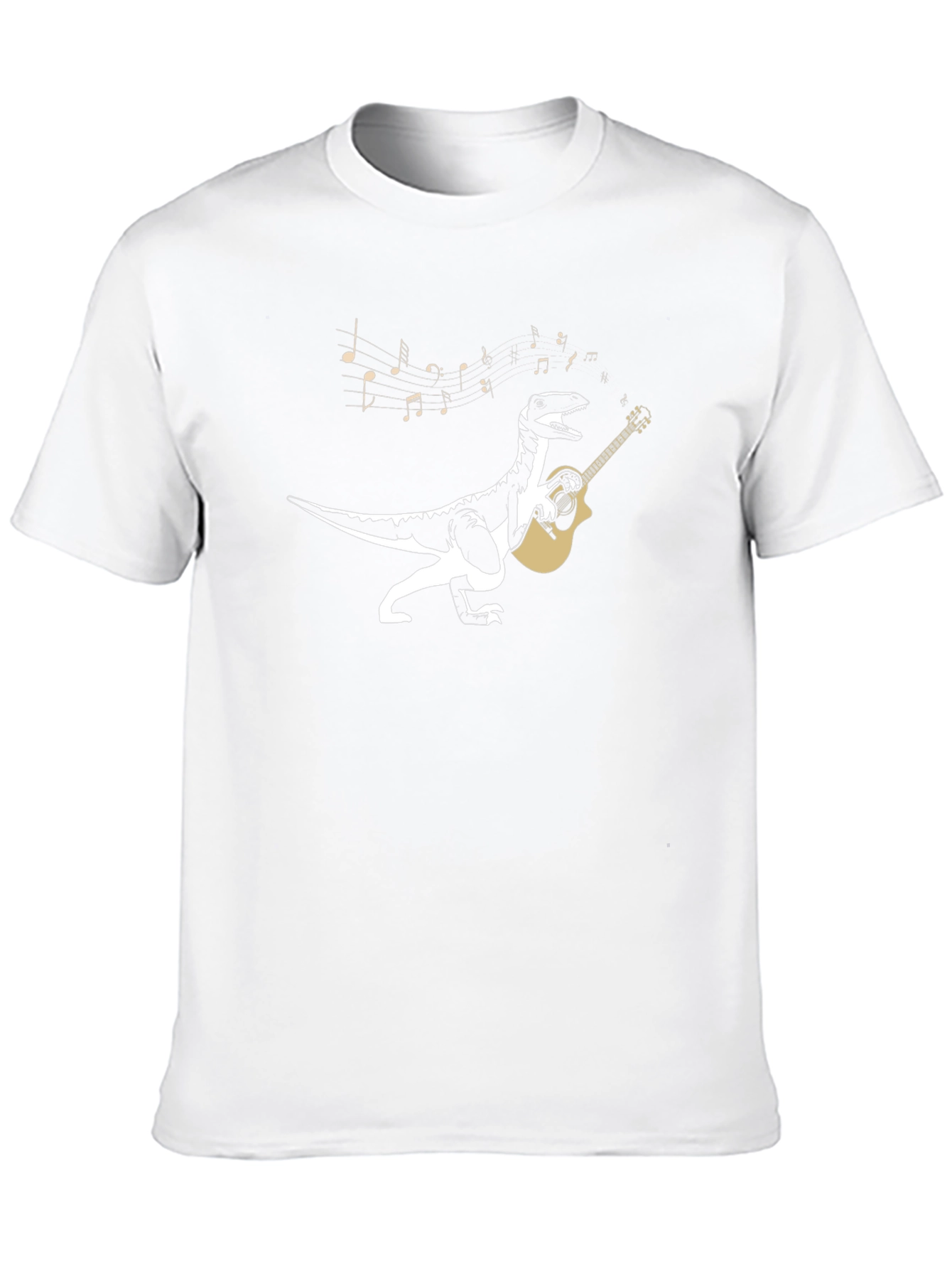 Dino Guitarist Graphic Tee - Black