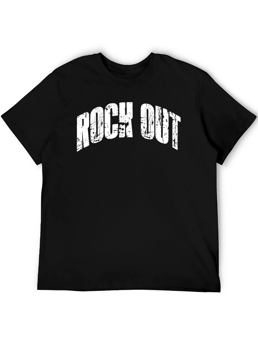 Rock Out Graphic Tee - Black Cotton T-Shirt