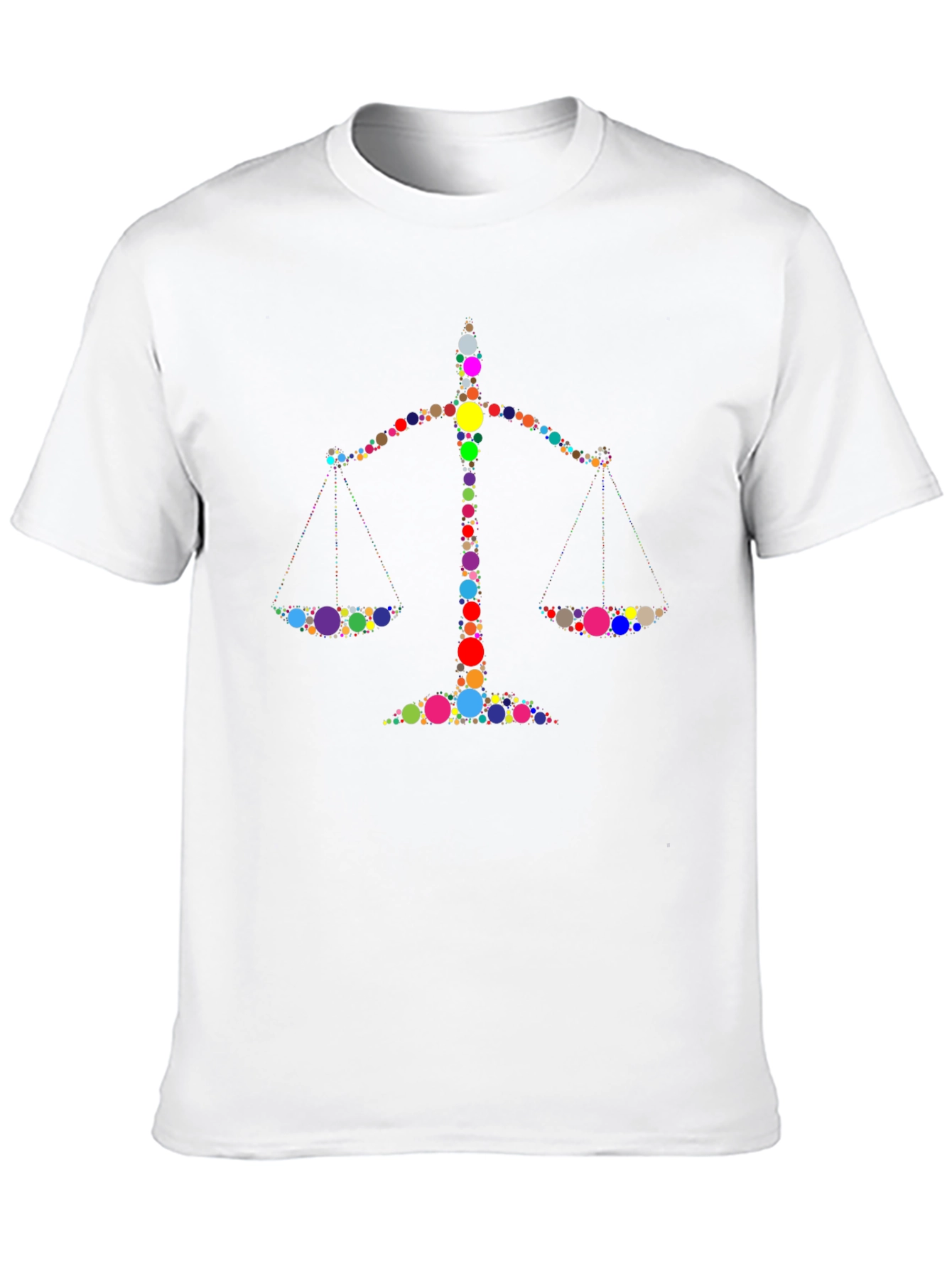 Justice Scales Graphic Black T-Shirt