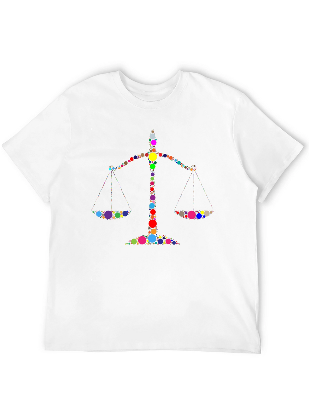 Justice Scales Graphic Black T-Shirt