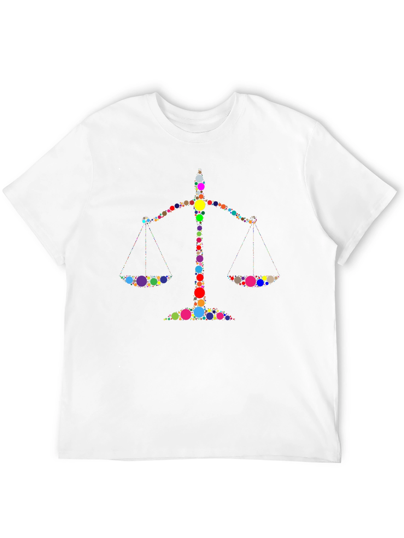 Justice Scales Graphic Black T-Shirt