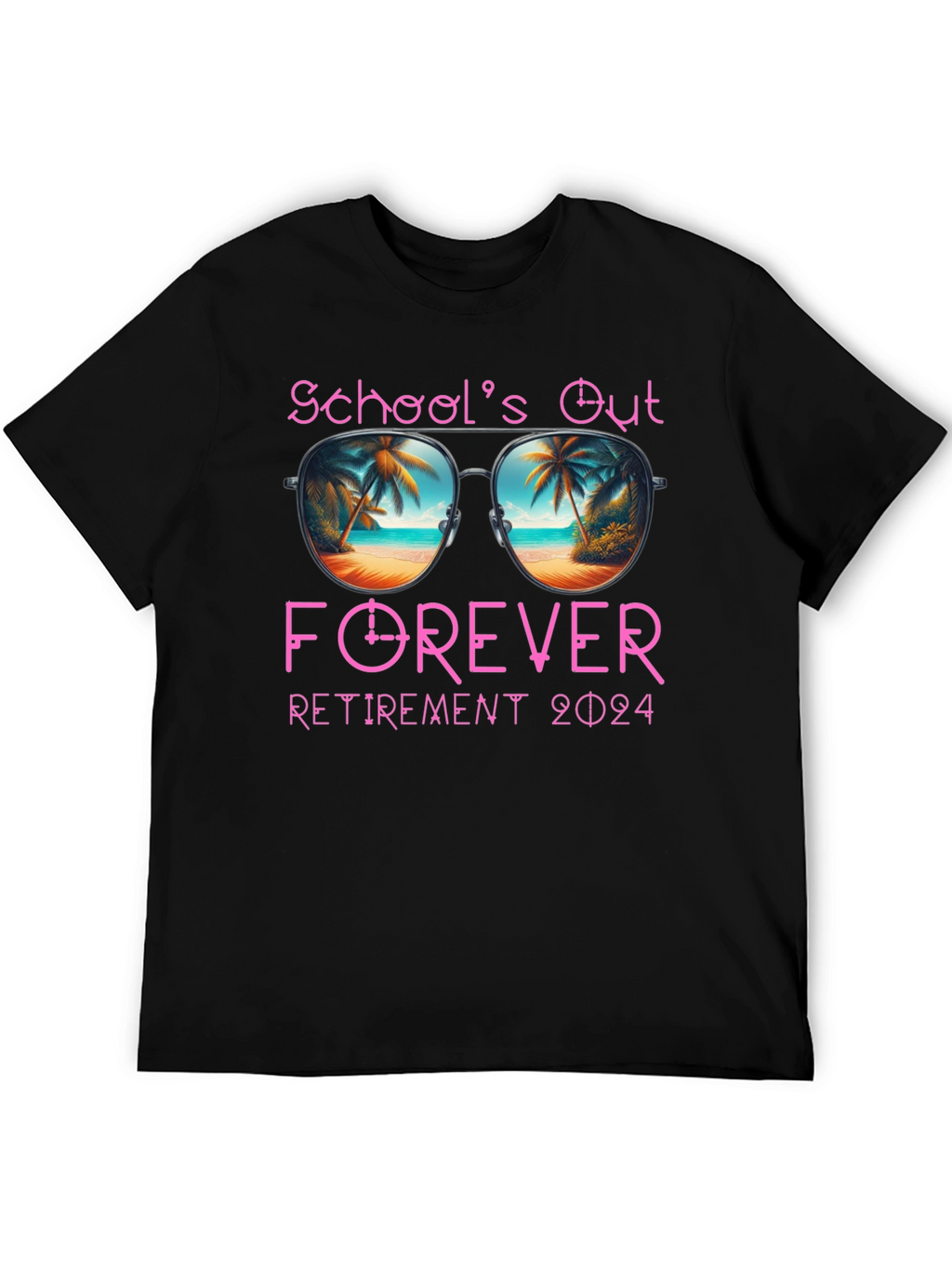 Schools Out Forever Retirement 2024 T-Shirt