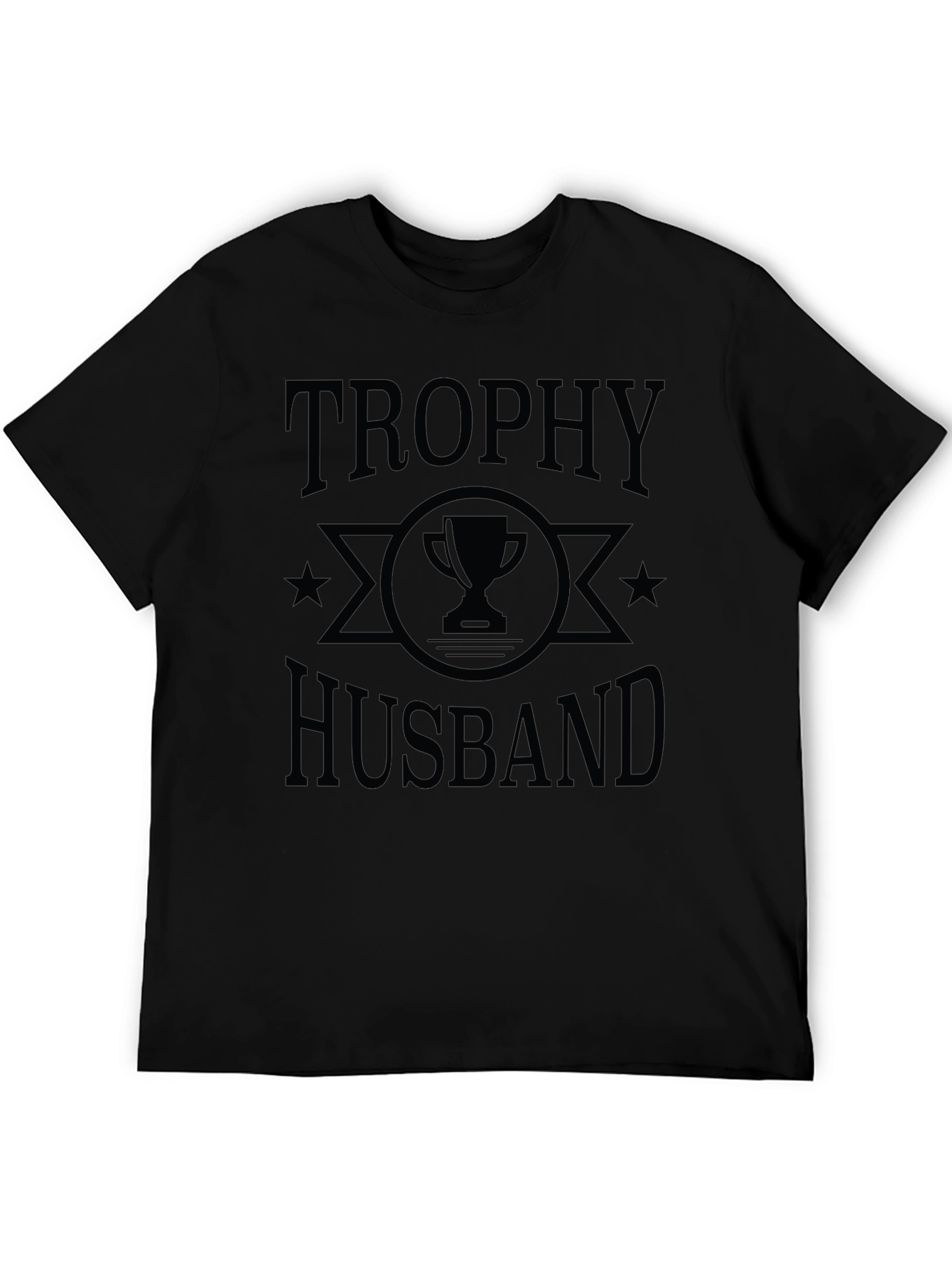 Trophy Husband Graphic Tee - Mens Black T-Shirt