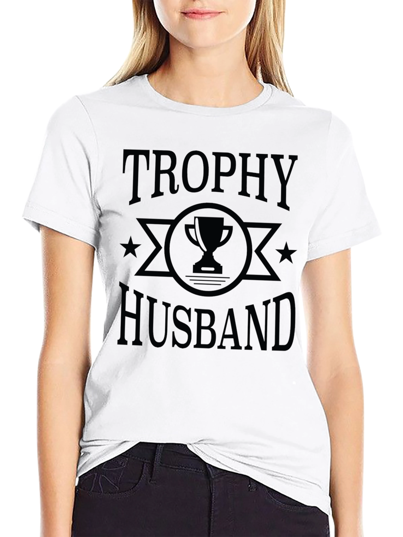 Trophy Husband Graphic Tee - Mens Black T-Shirt