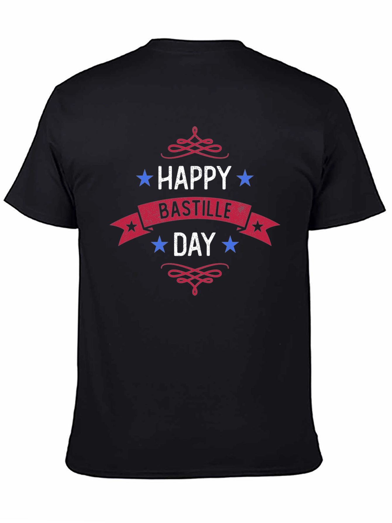 Happy Bastille Day Graphic Tee - Black