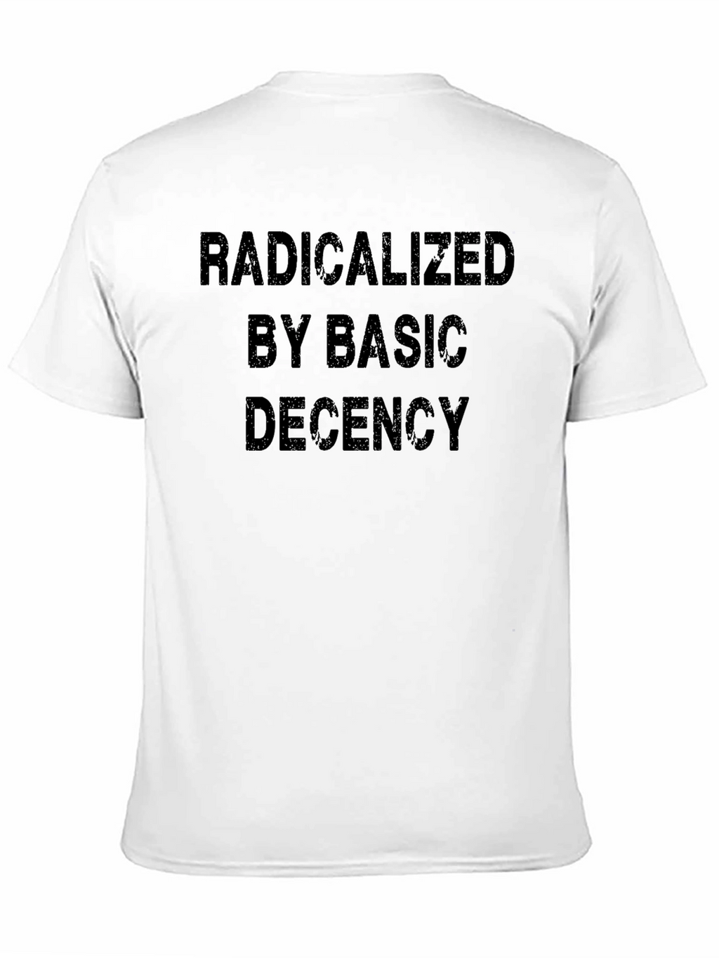 Radicalized By Basic Decency Black T-Shirt