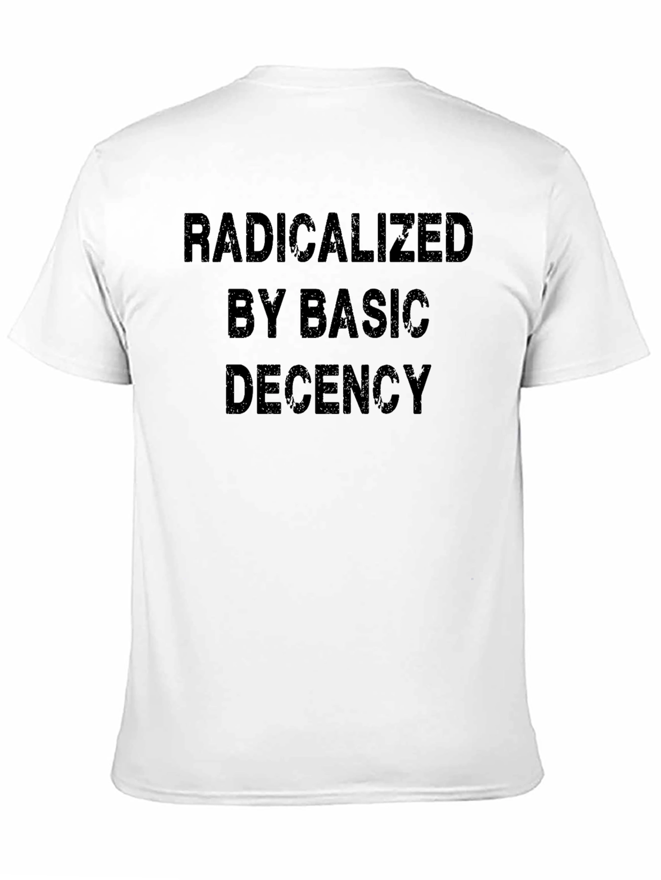 Radicalized By Basic Decency Black T-Shirt