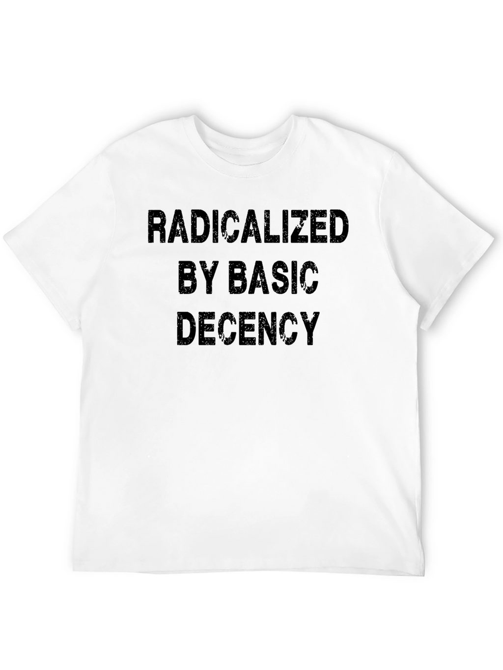 Radicalized By Basic Decency Black T-Shirt