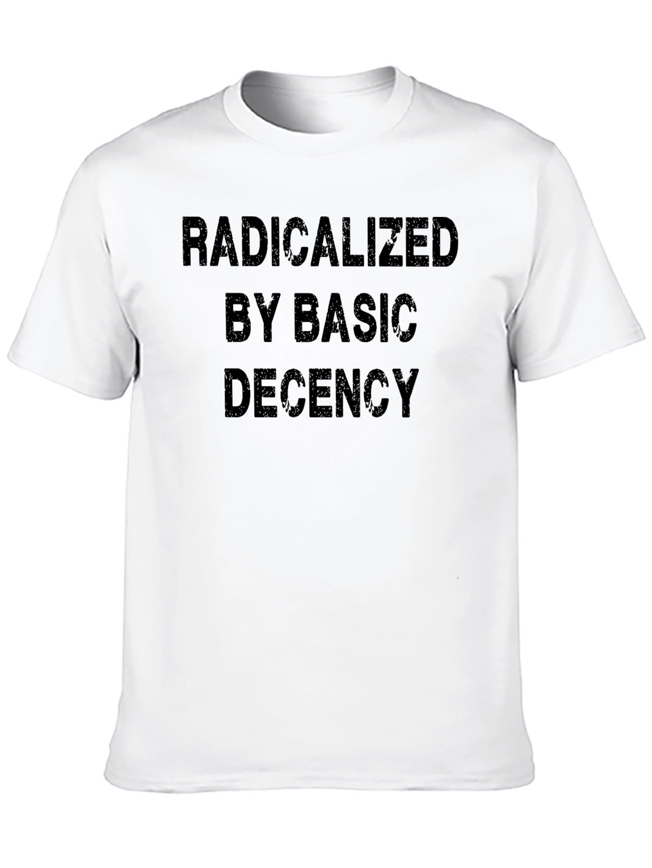 Radicalized By Basic Decency Black T-Shirt