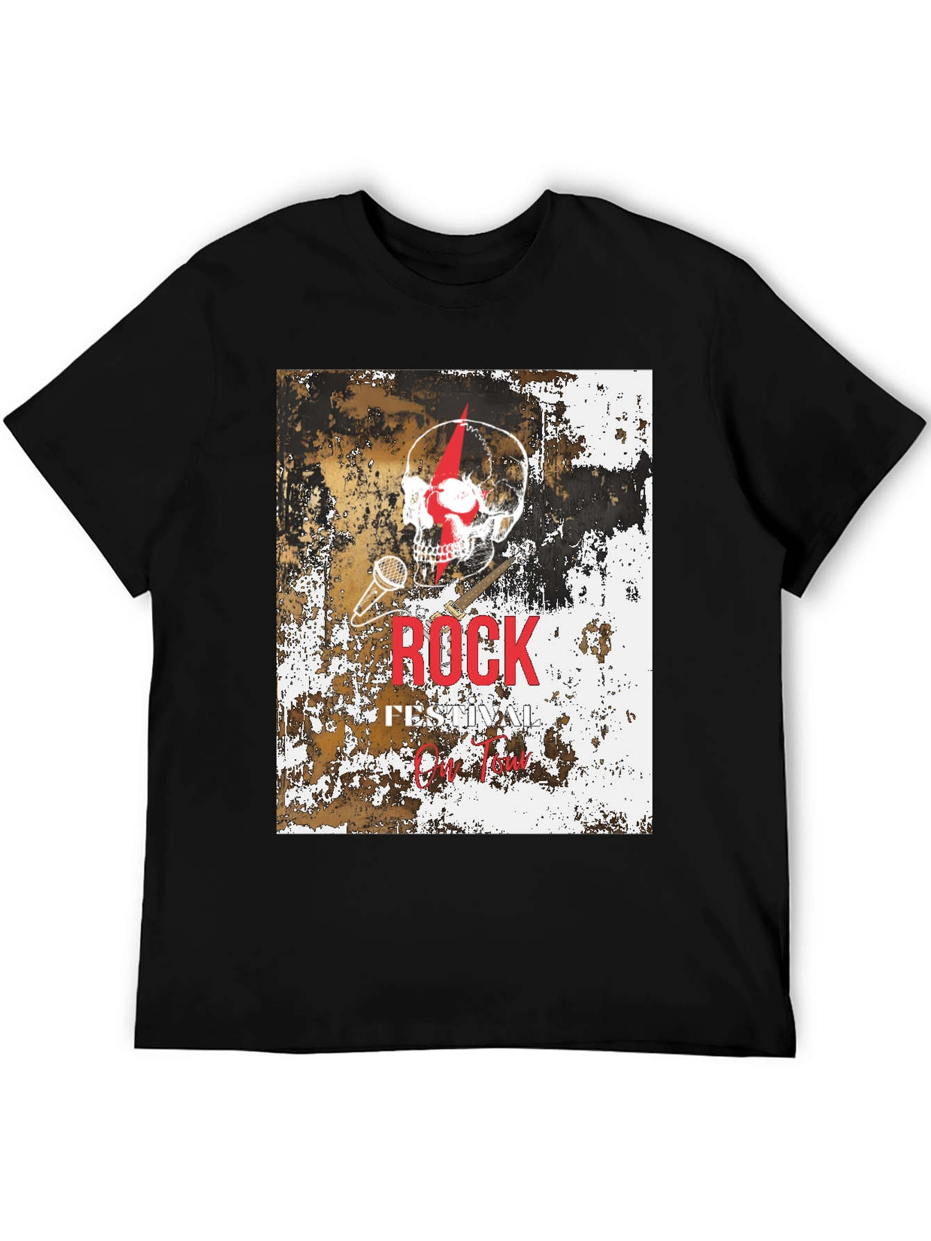 Rock Festival Skull Graphic T-Shirt