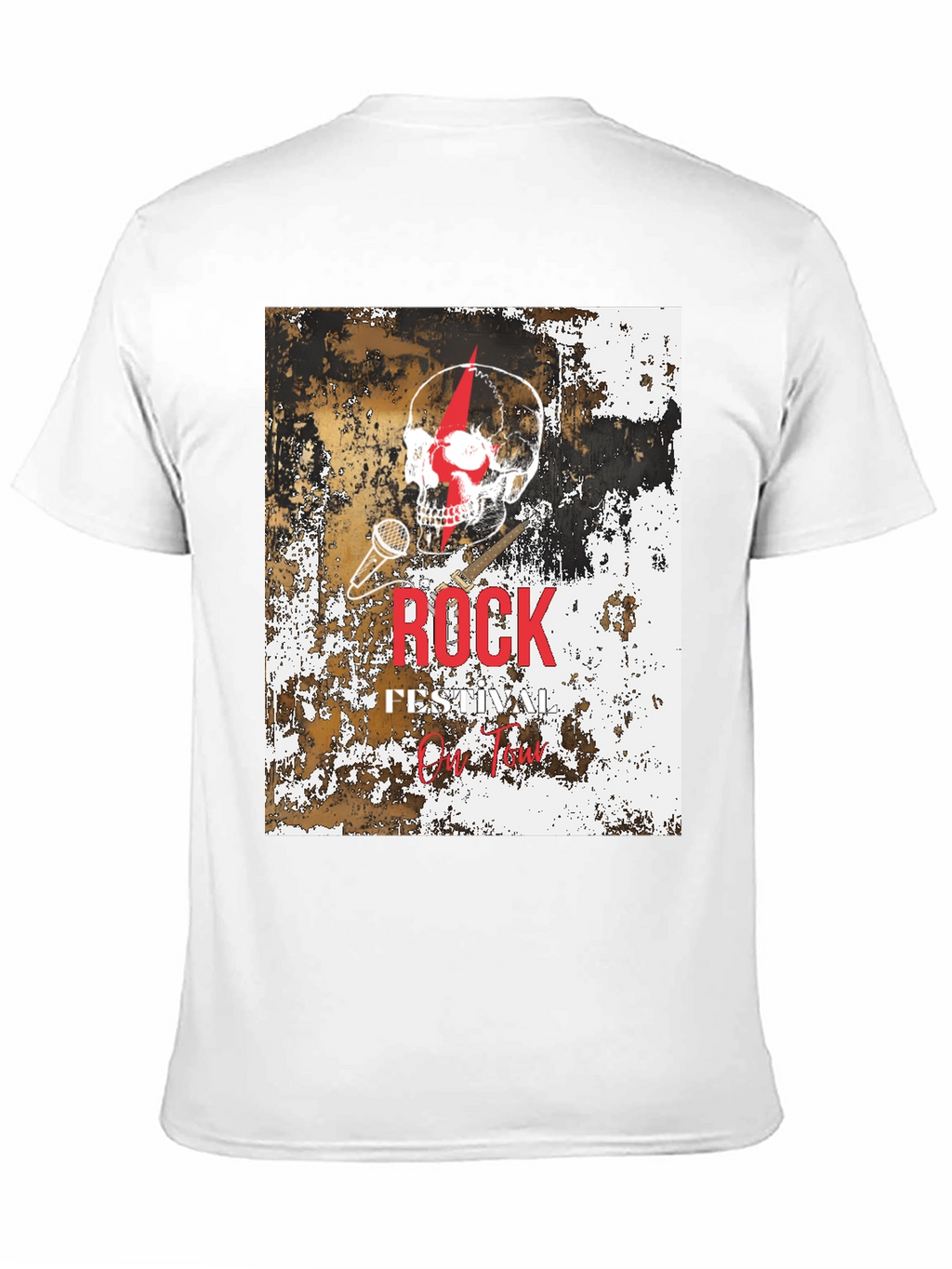Rock Festival Skull Graphic T-Shirt
