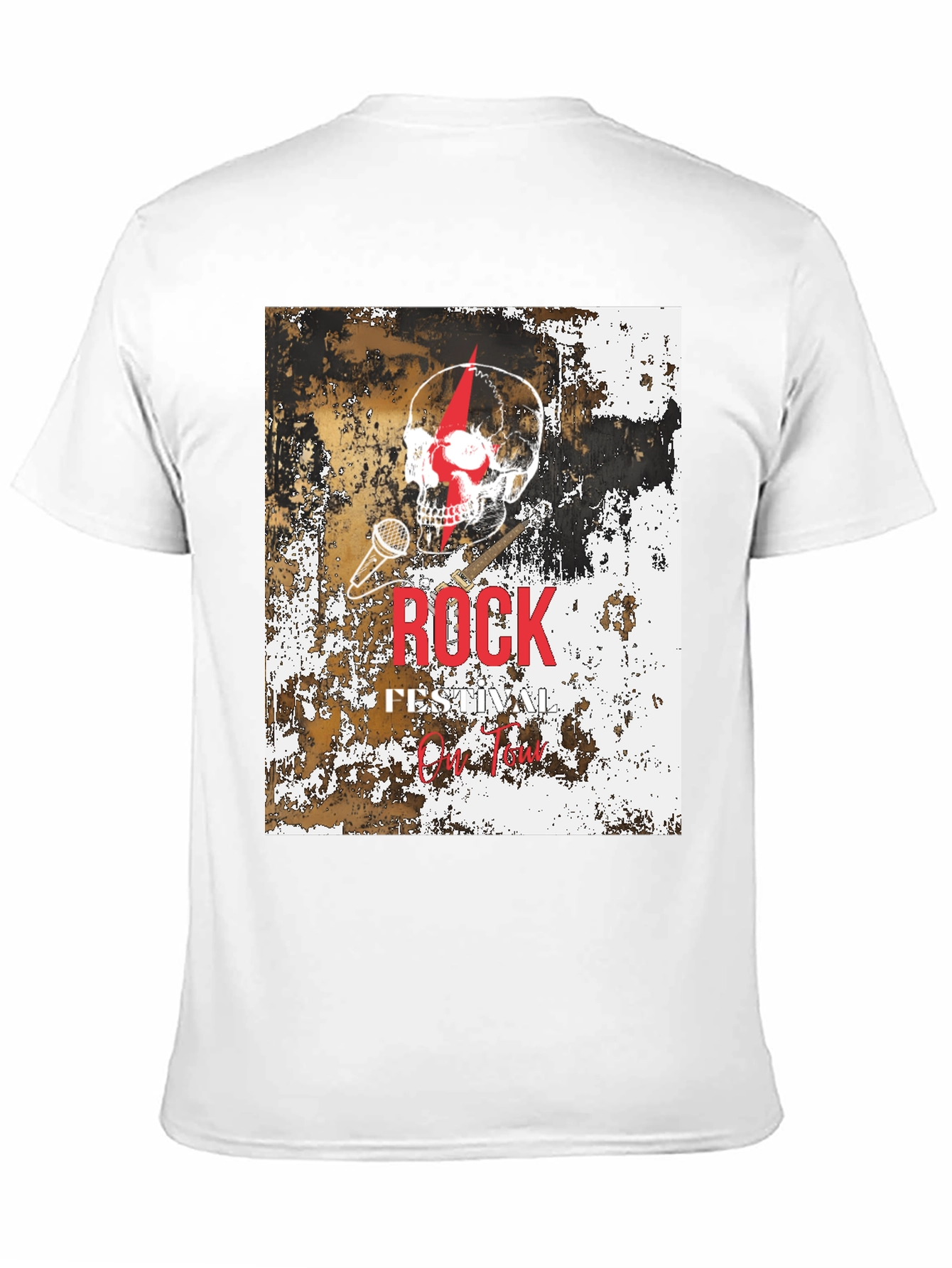 Rock Festival Skull Graphic T-Shirt