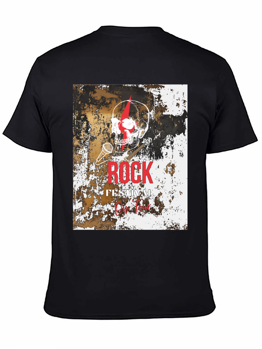 Rock Festival Skull Graphic T-Shirt