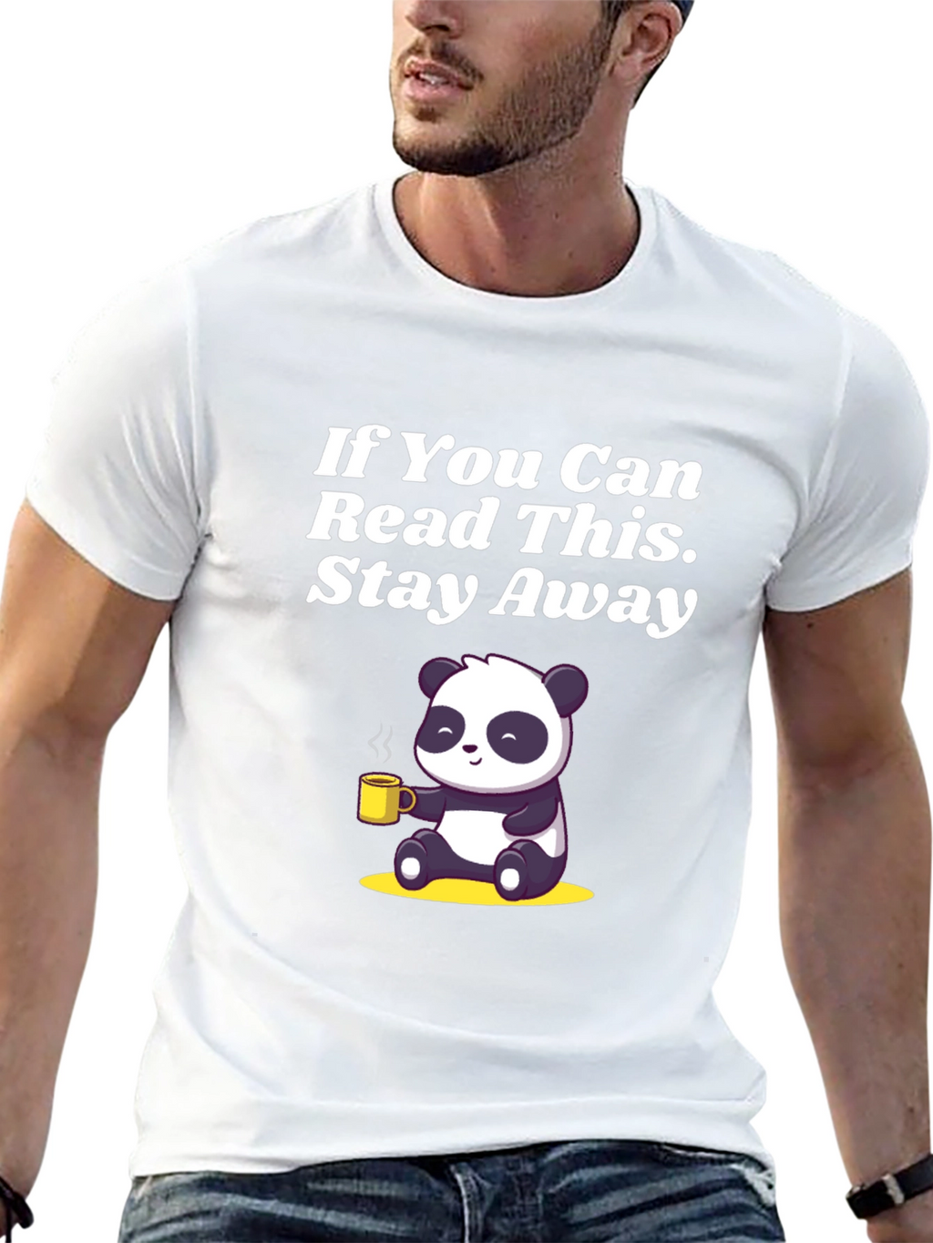 Stay Away Panda T-Shirt - Graphic Tee