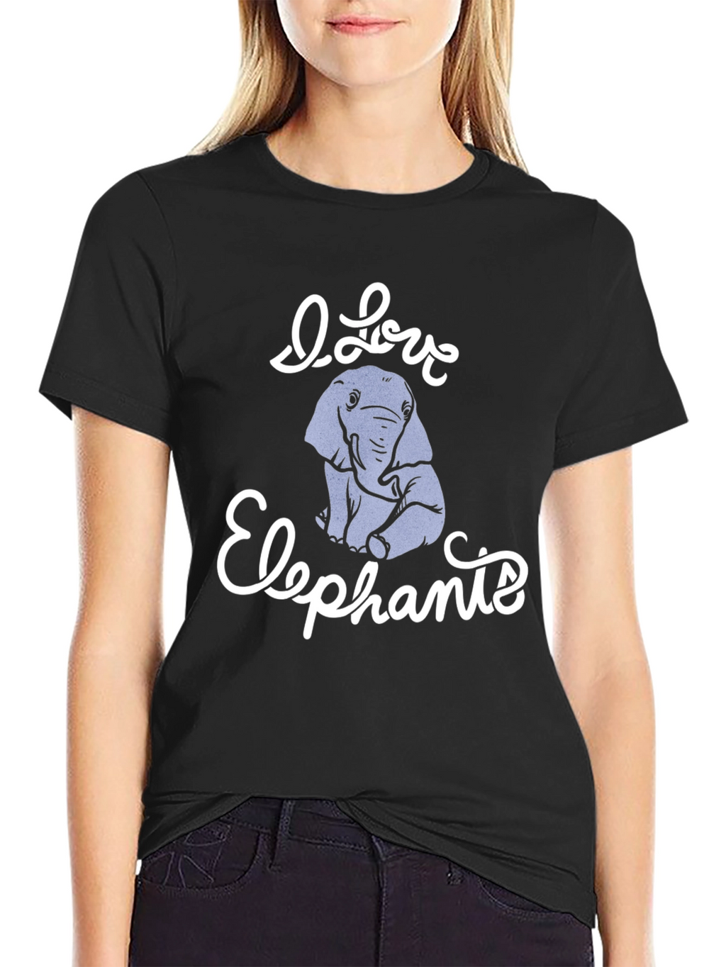 I Love Elephants Graphic Tee - Unisex