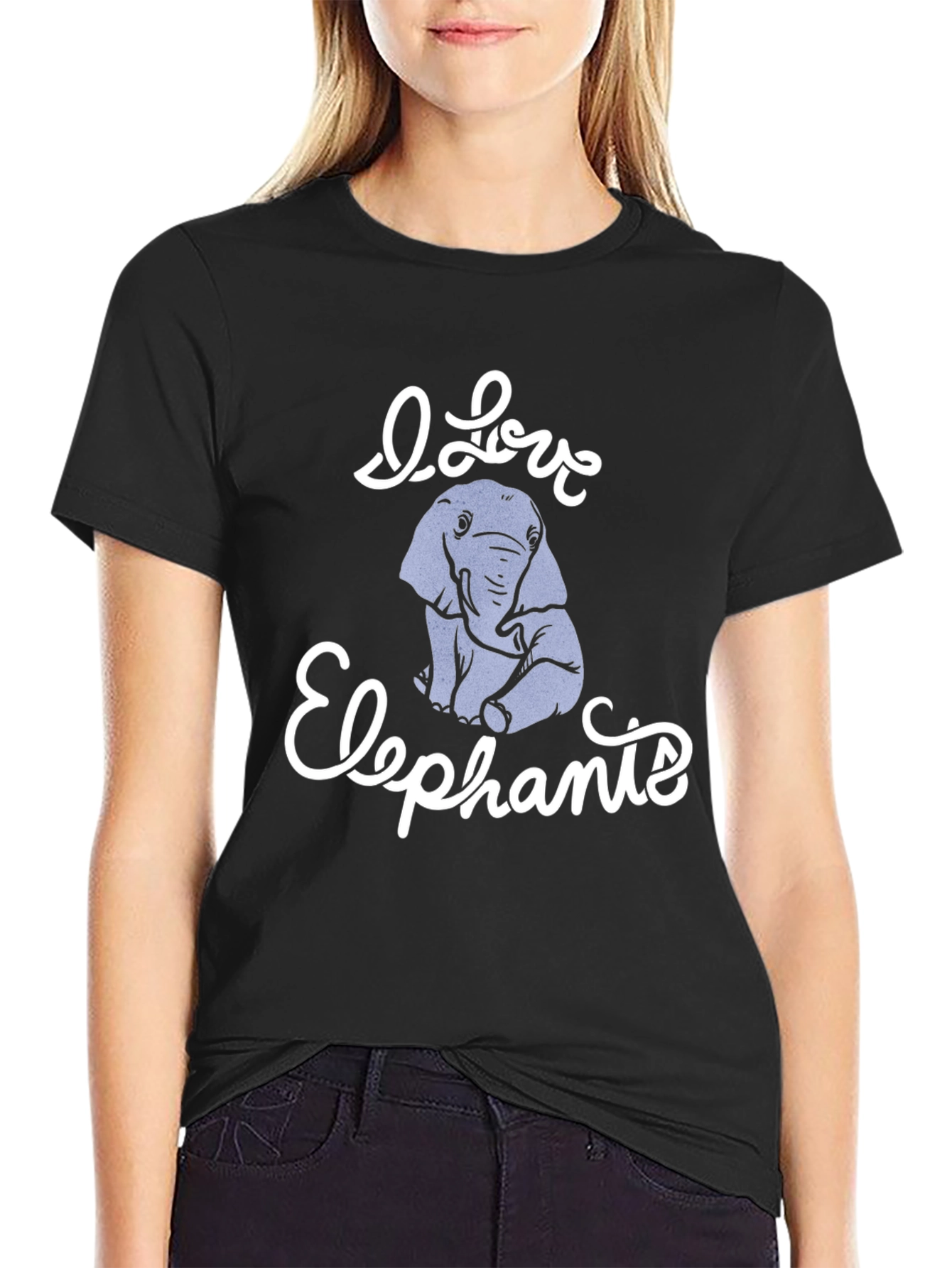 I Love Elephants Graphic Tee - Unisex