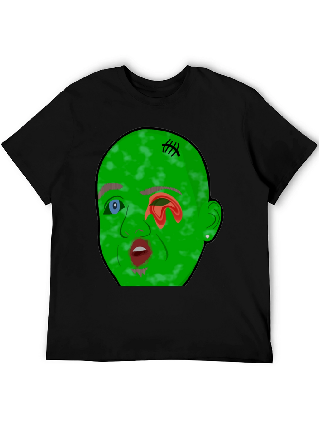 Monster Graphic Tee - Mens Black T-Shirt