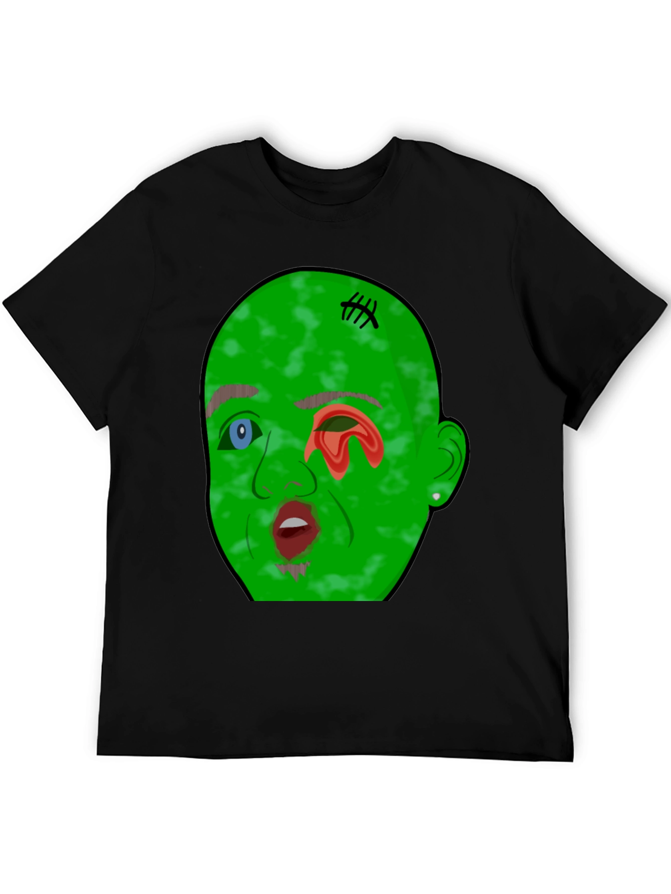 Monster Graphic Tee - Mens Black T-Shirt