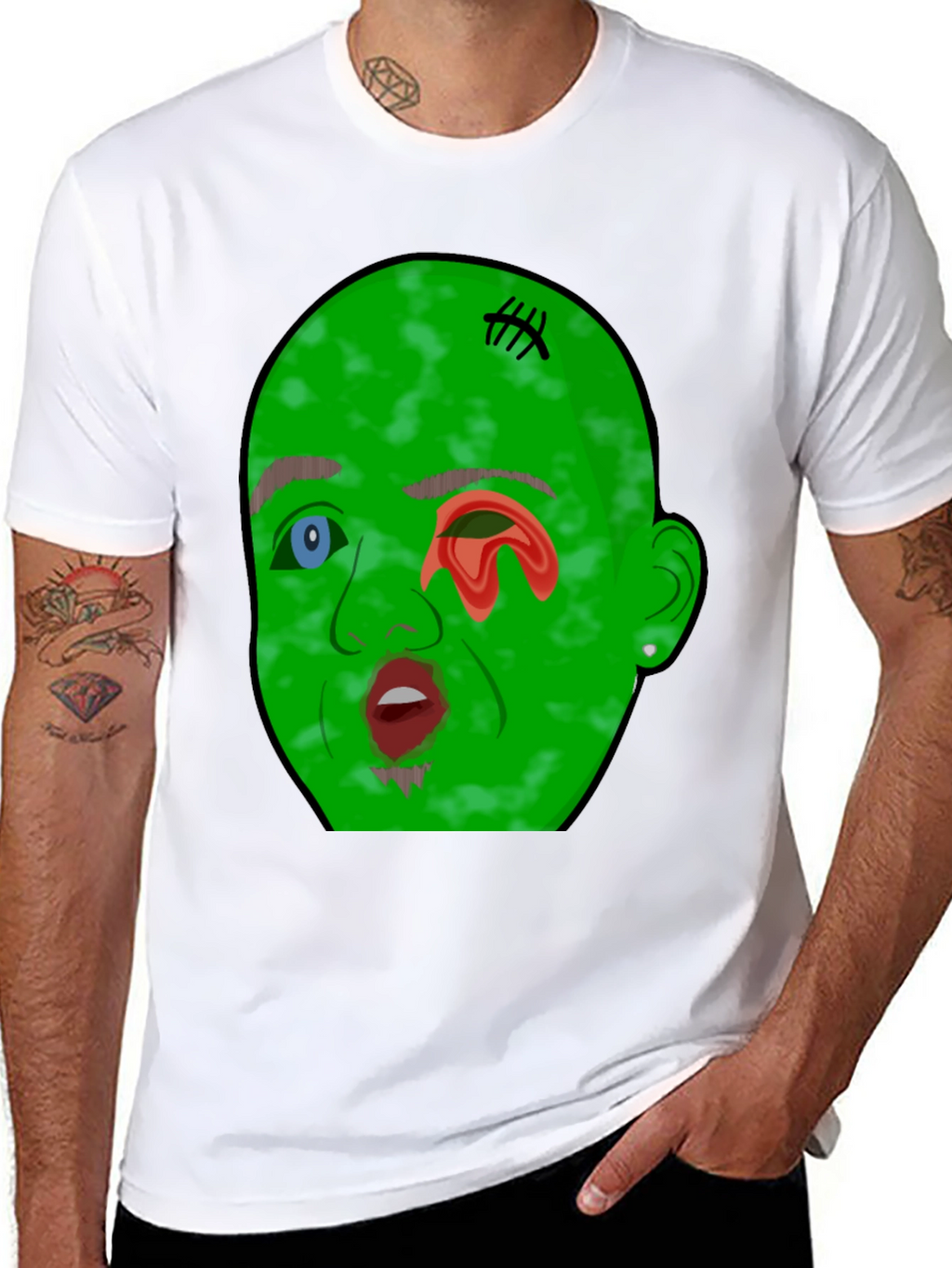 Monster Graphic Tee - Mens Black T-Shirt