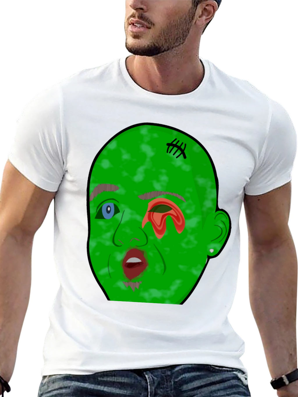 Monster Graphic Tee - Mens Black T-Shirt