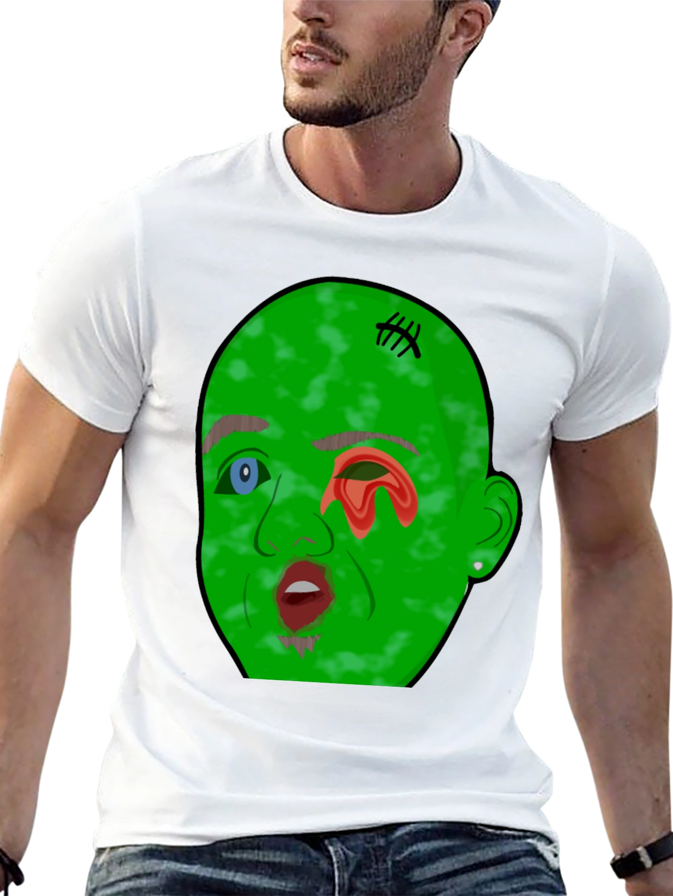 Monster Graphic Tee - Mens Black T-Shirt