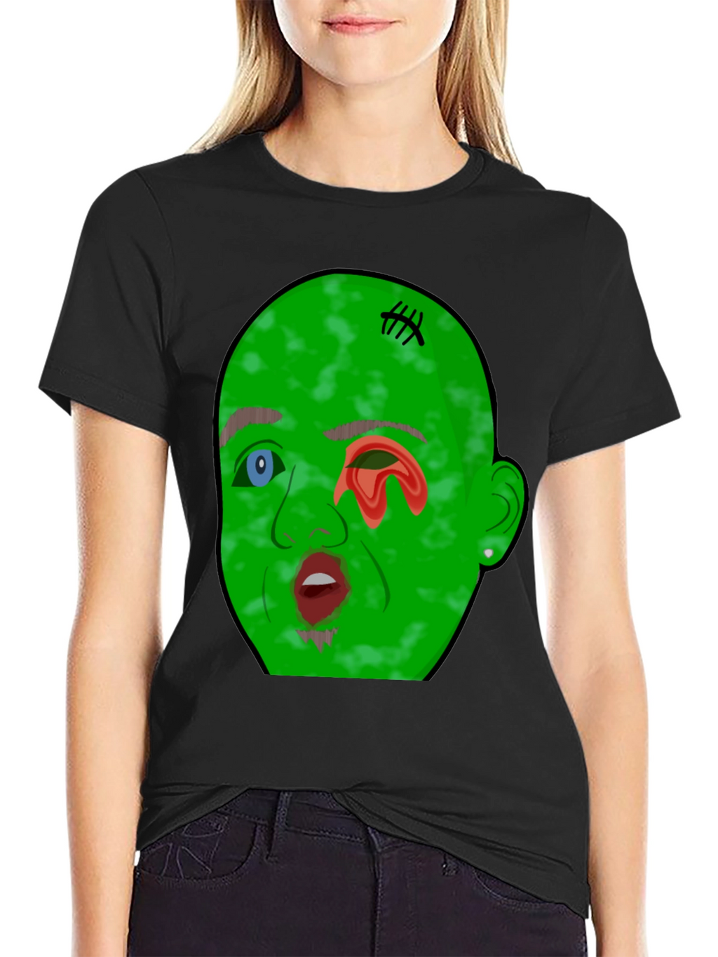 Monster Graphic Tee - Mens Black T-Shirt