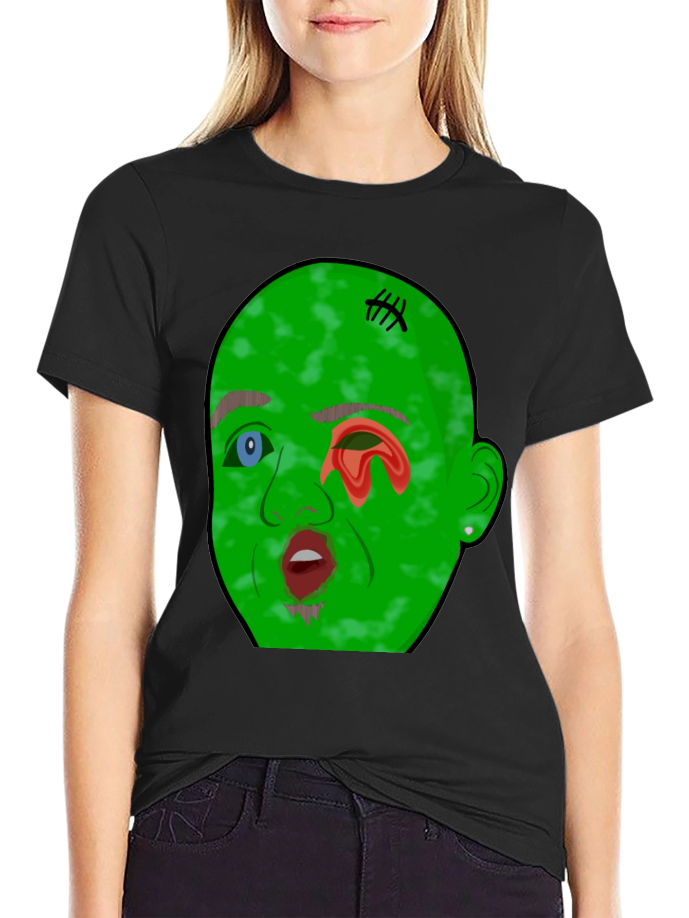 Monster Graphic Tee - Mens Black T-Shirt