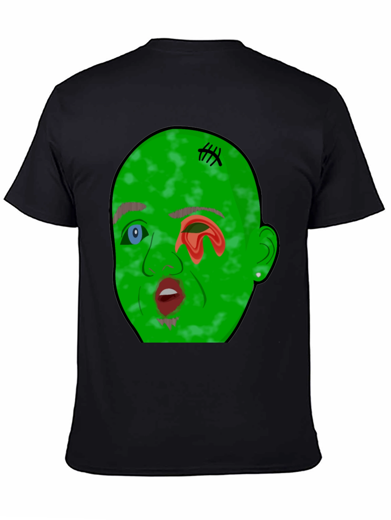 Monster Graphic Tee - Mens Black T-Shirt