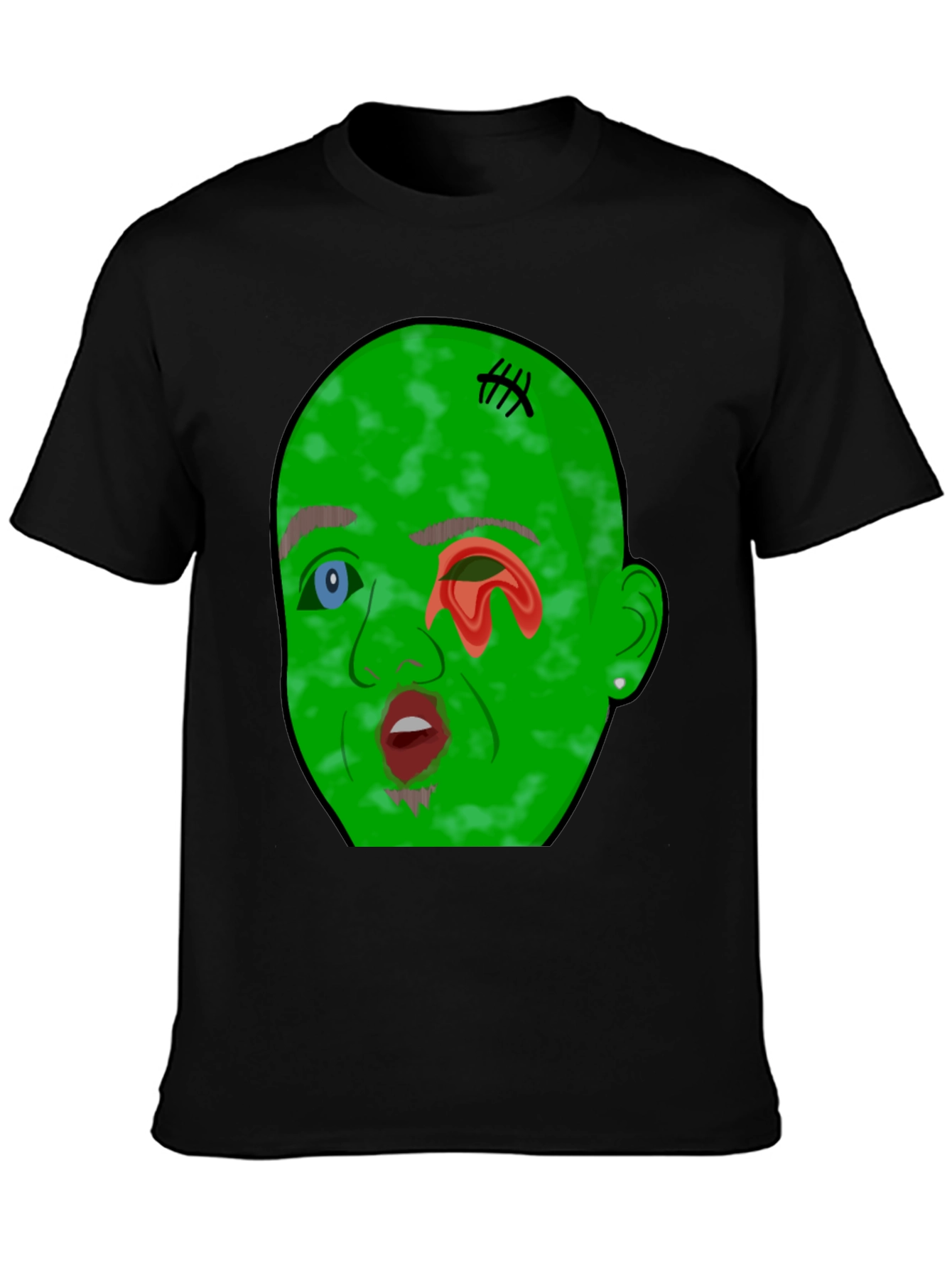 Monster Graphic Tee - Mens Black T-Shirt