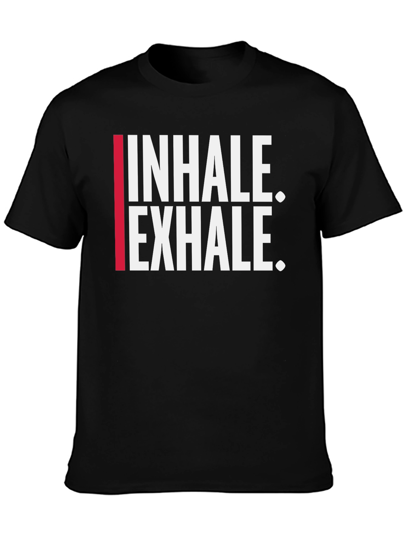 Inhale. Exhale. Black Graphic Tee