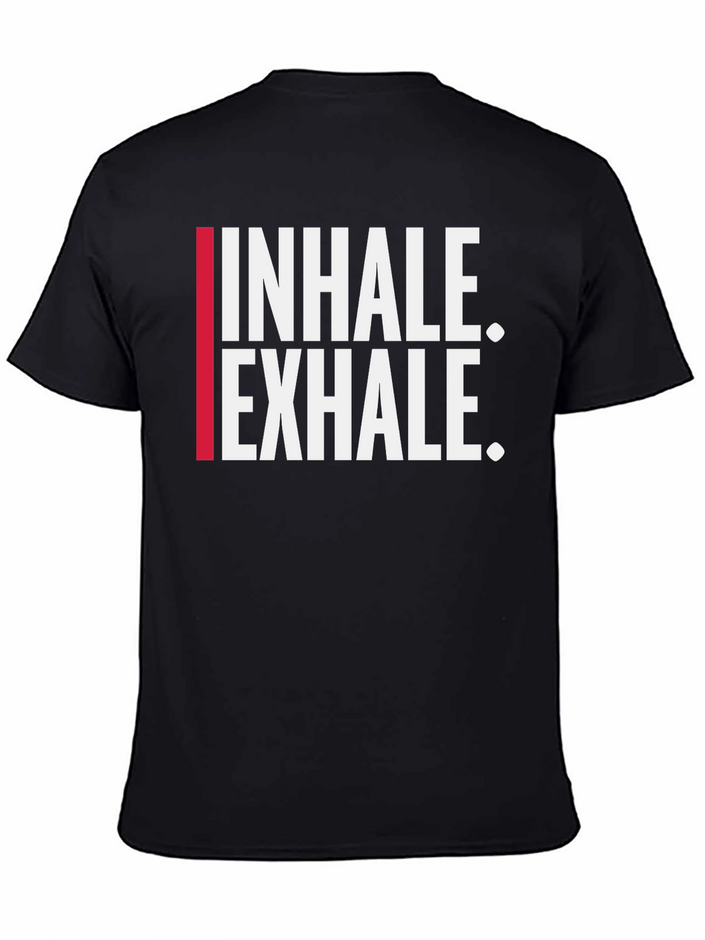 Inhale. Exhale. Black Graphic Tee