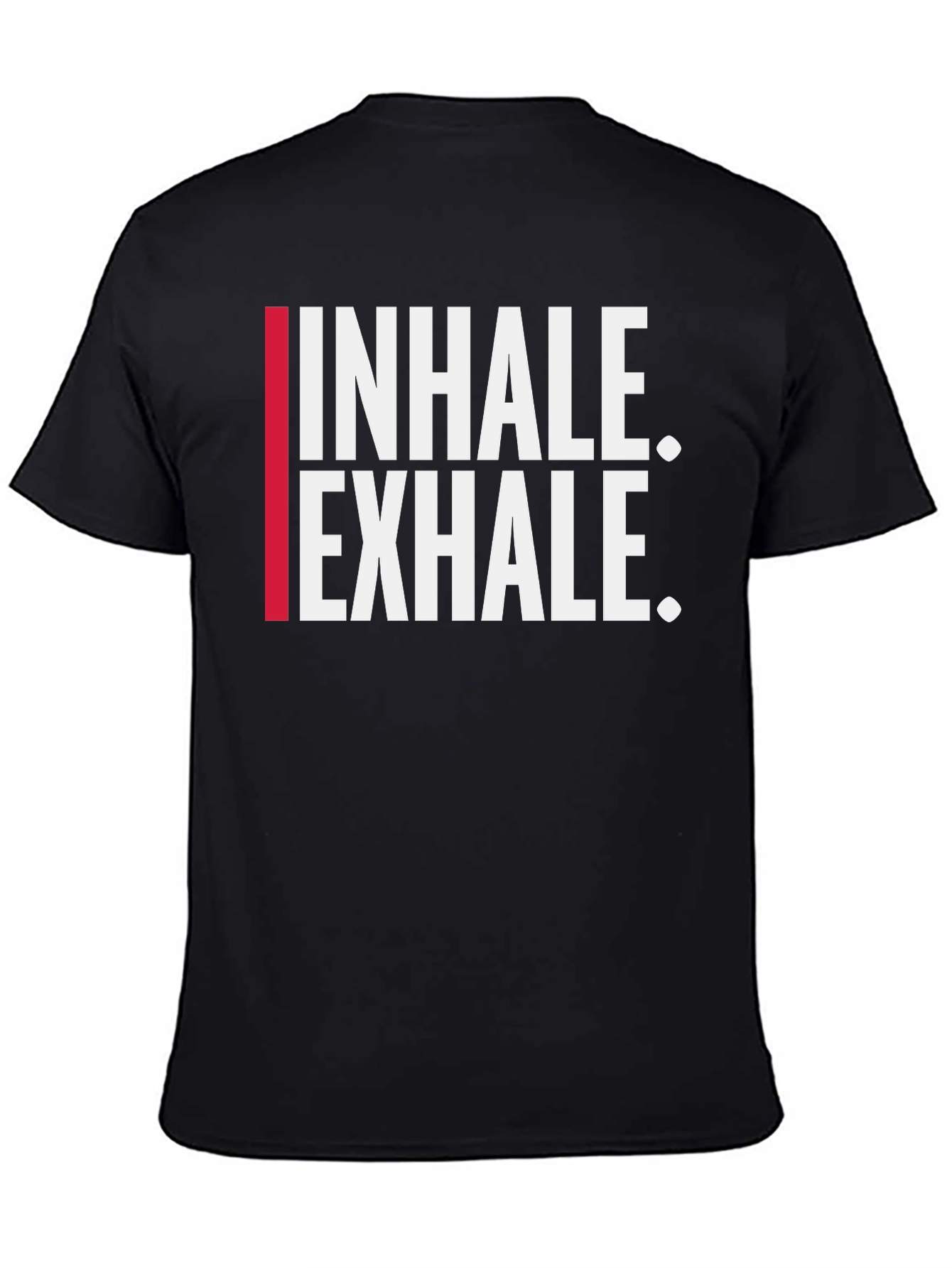Inhale. Exhale. Black Graphic Tee
