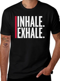 Inhale. Exhale. Black Graphic Tee