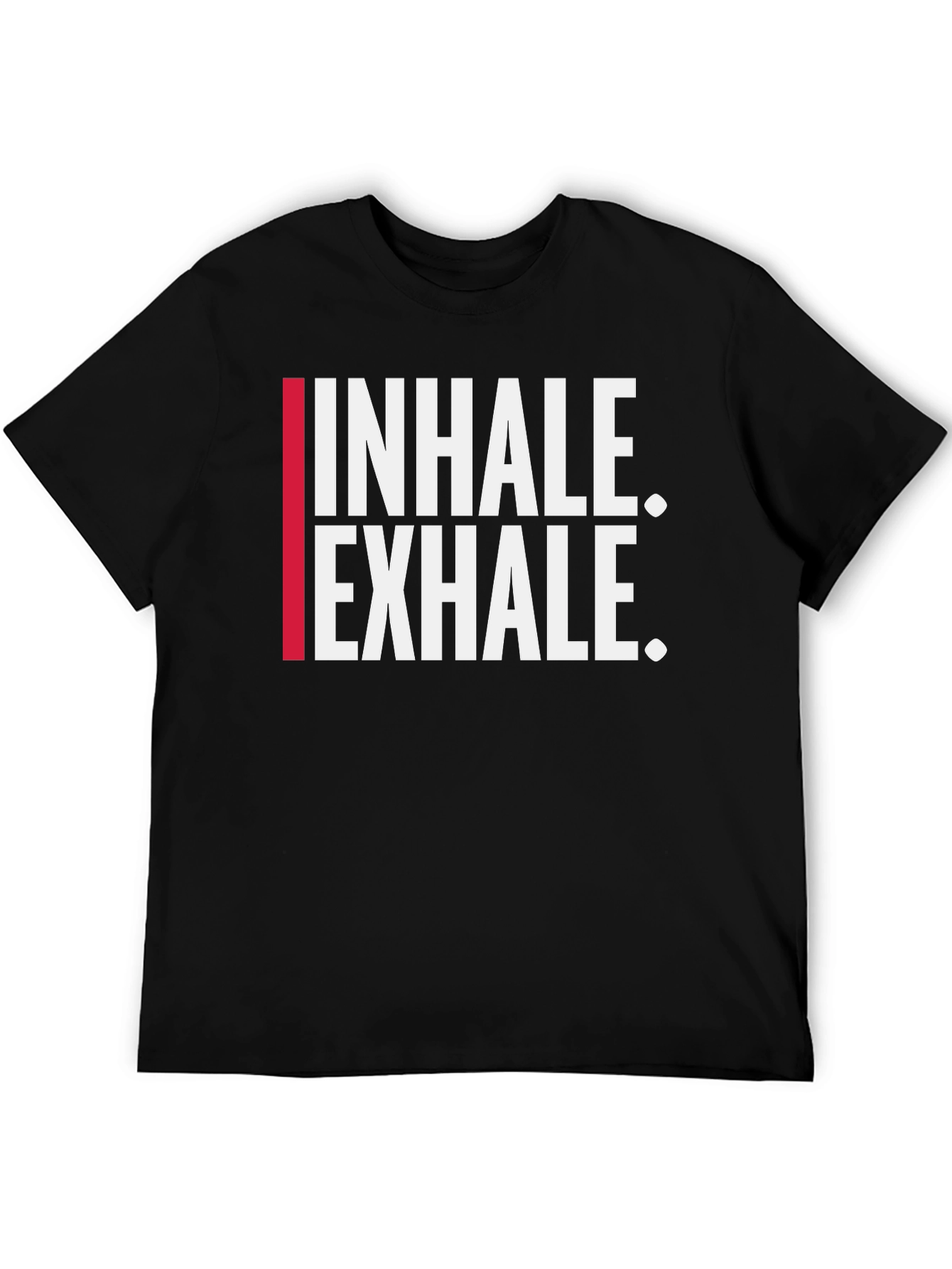 Inhale. Exhale. Black Graphic Tee