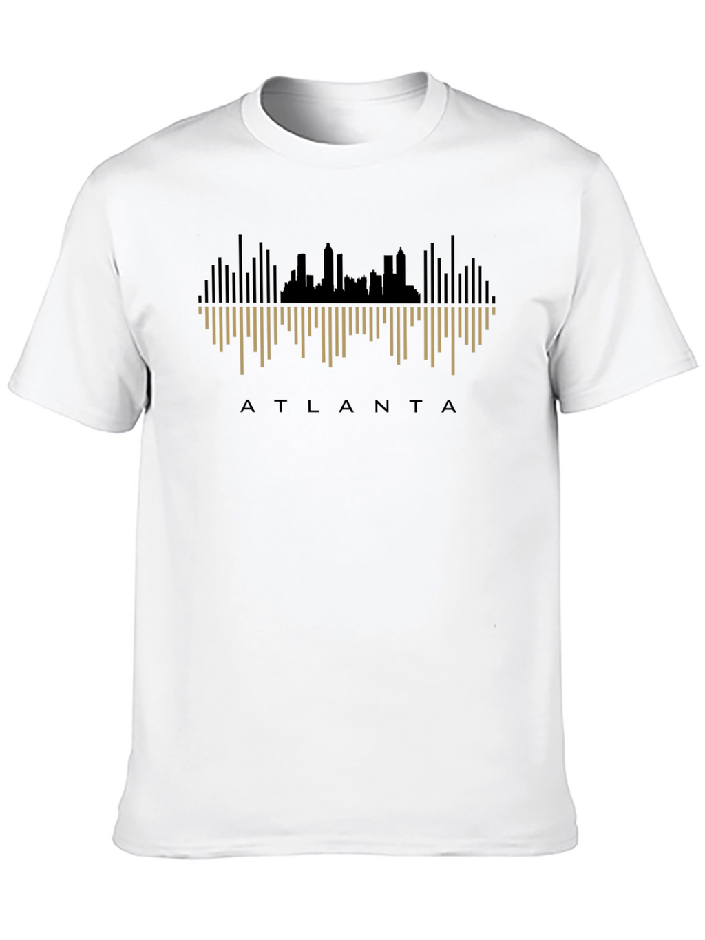 Atlanta Skyline Graphic T-Shirt - Black