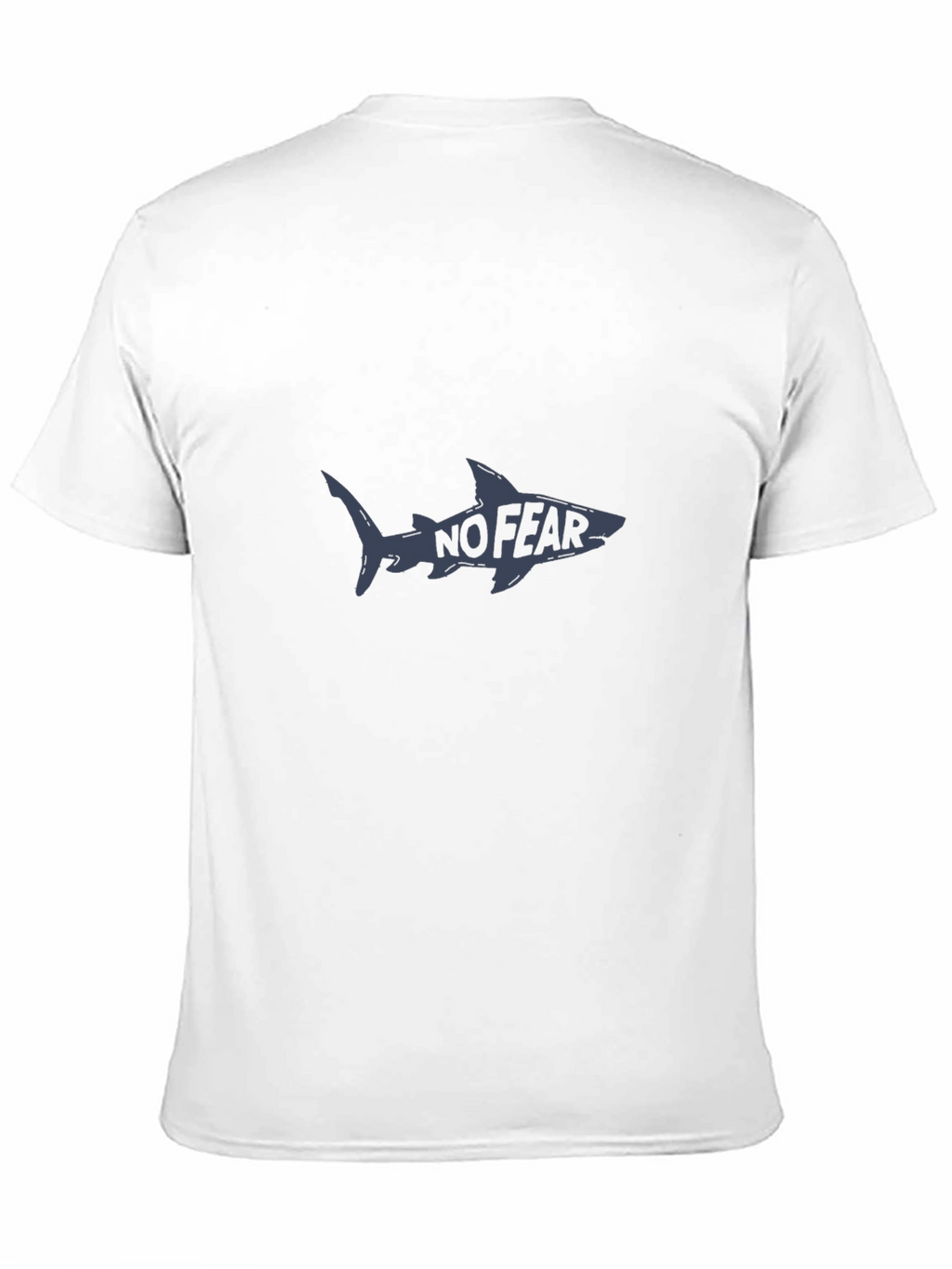 No Fear Shark Graphic Tee - Bold Black T-Shirt