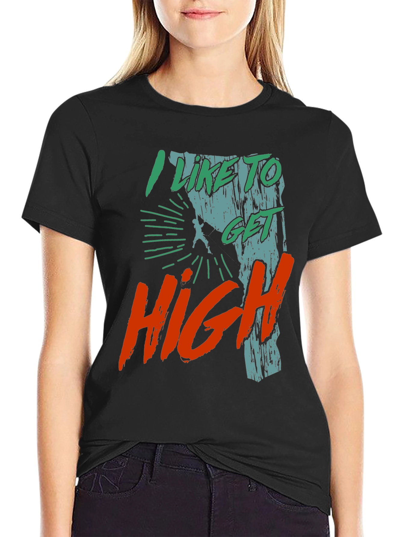 I Like to Get High Climbing T-Shirt