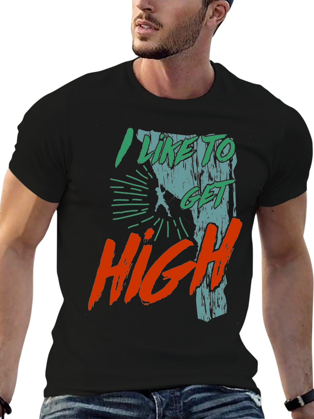 I Like to Get High Climbing T-Shirt