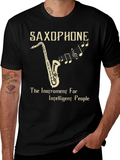 Saxophone Instrument Tee for Intelligent People