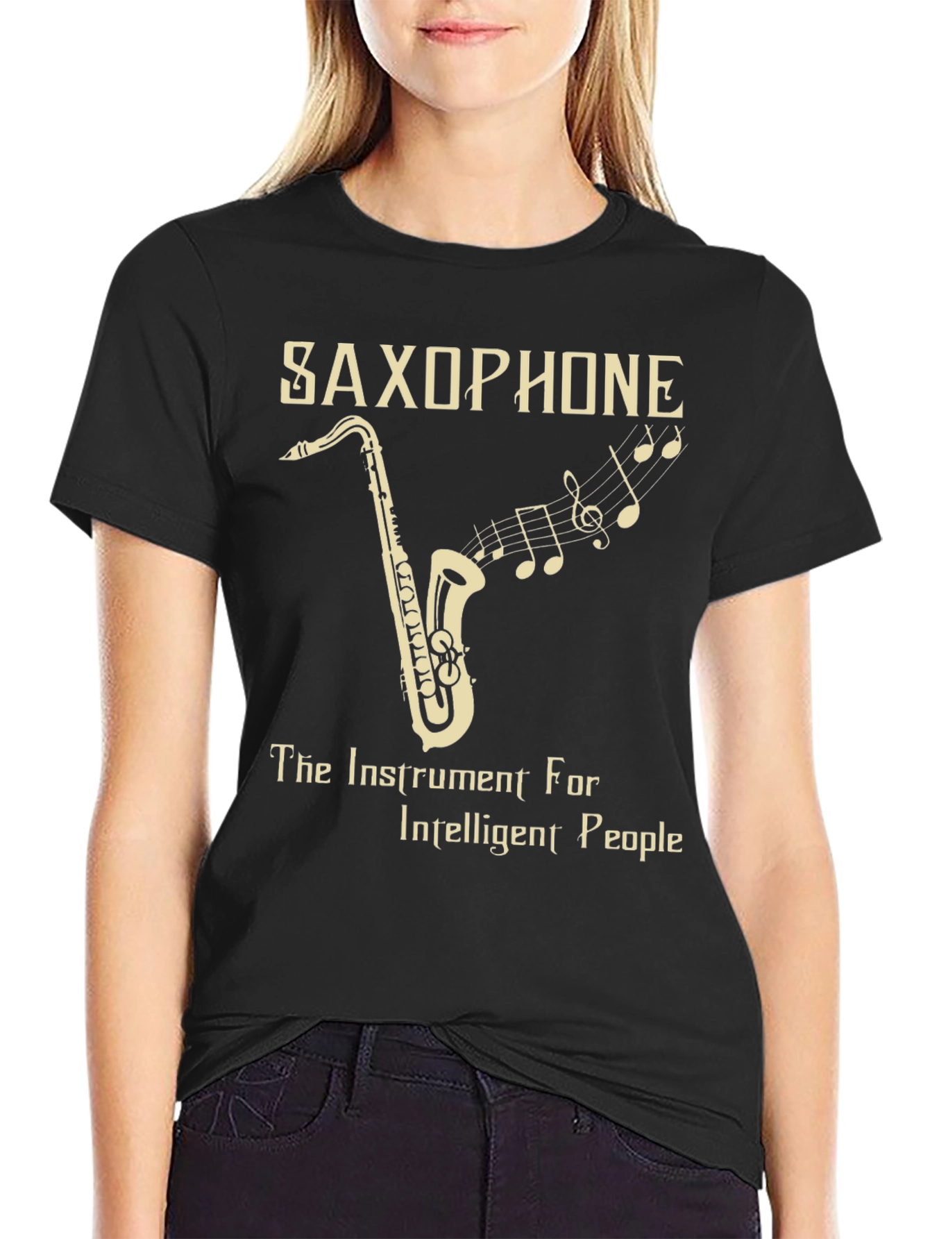 Saxophone Instrument Tee for Intelligent People