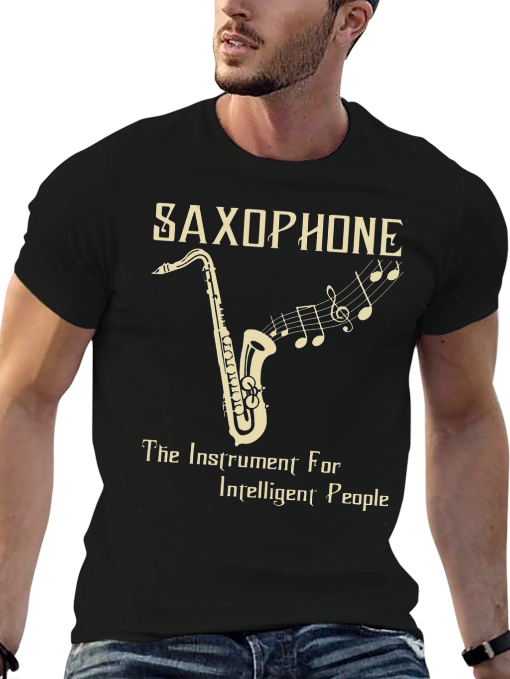 Saxophone Instrument Tee for Intelligent People