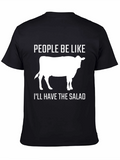 Funny Cow Salad T-Shirt - People Be Like