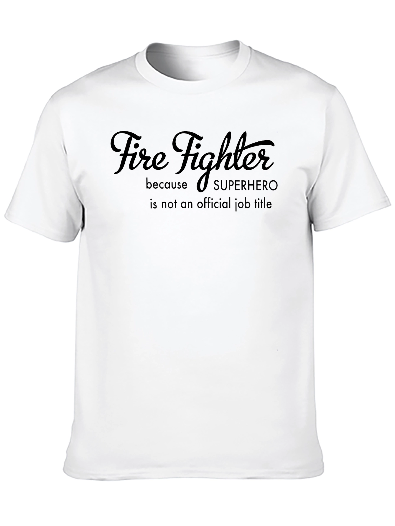 Firefighter Superhero Graphic T-Shirt