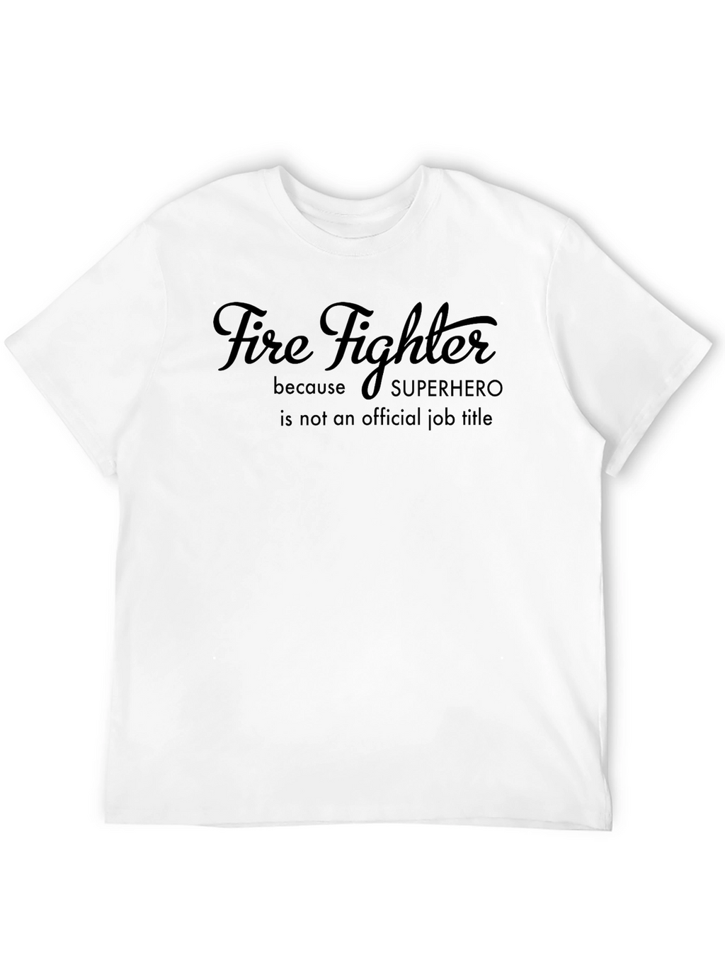 Firefighter Superhero Graphic T-Shirt