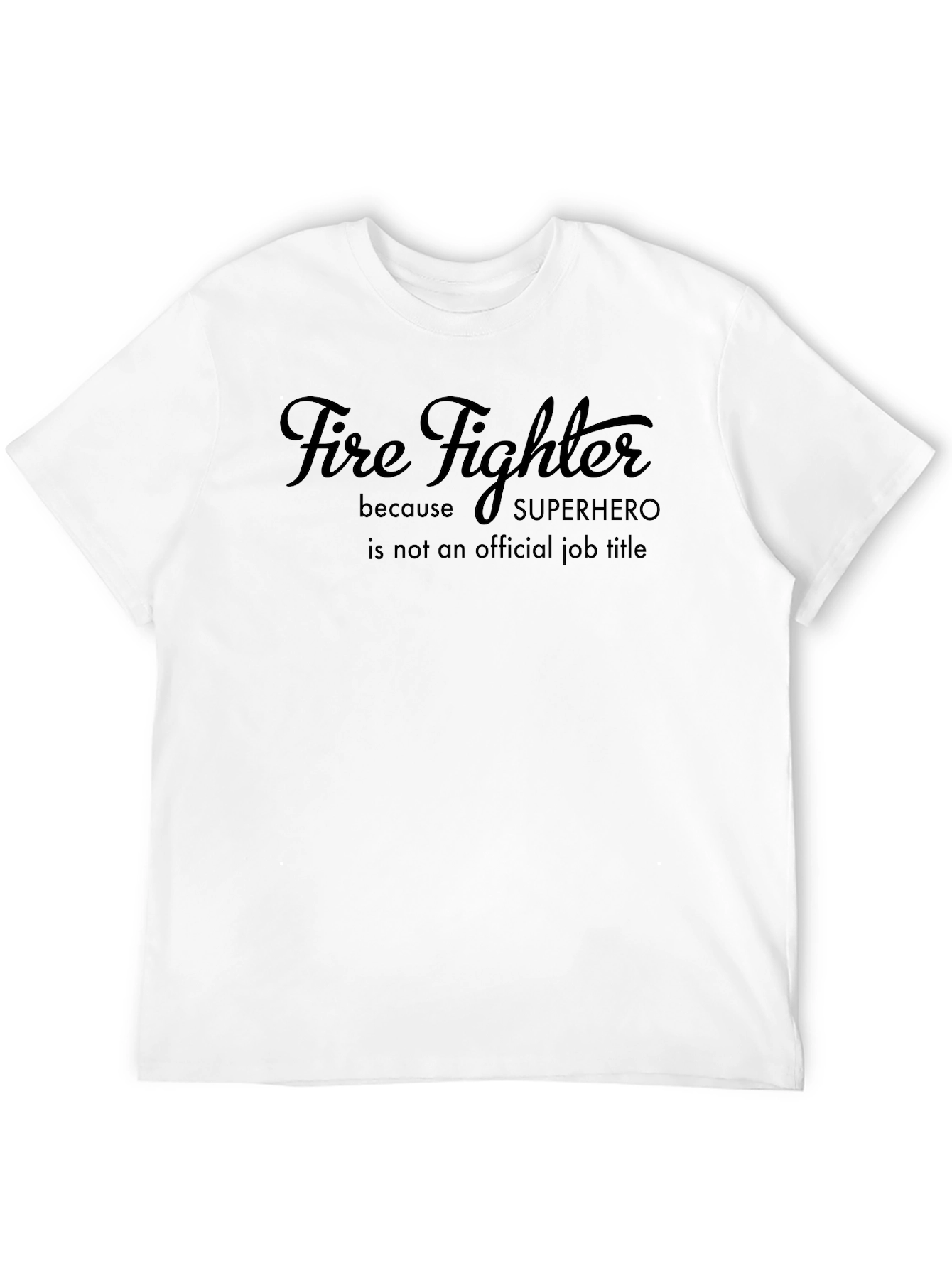 Firefighter Superhero Graphic T-Shirt