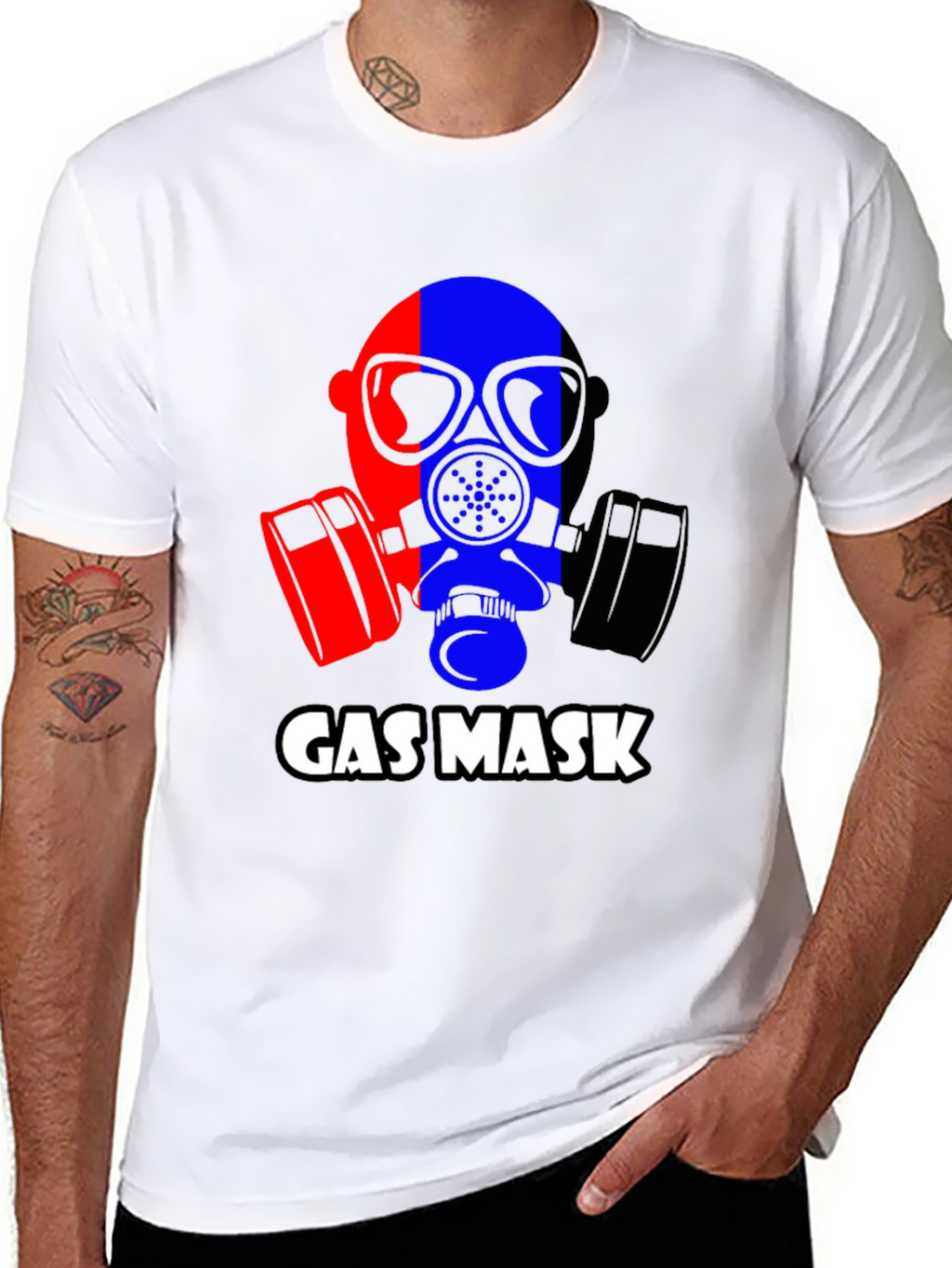 Gas Mask Graphic T-Shirt - Bold Statement Tee