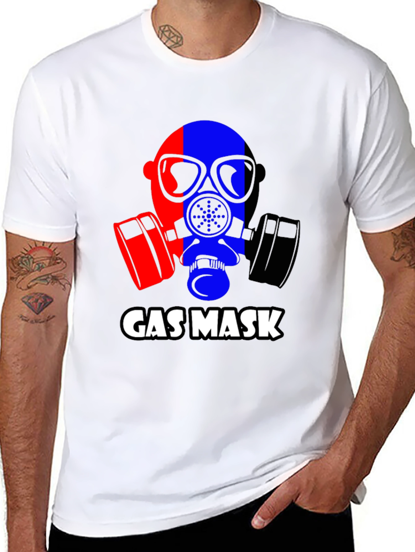 Gas Mask Graphic T-Shirt - Bold Statement Tee