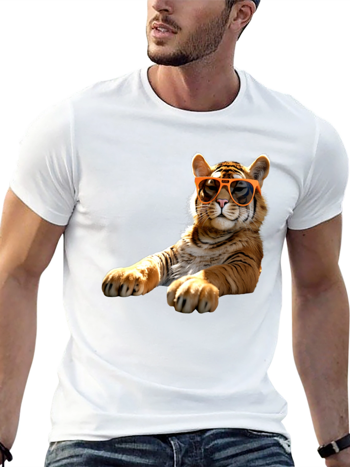 Cool Tiger Graphic T-Shirt